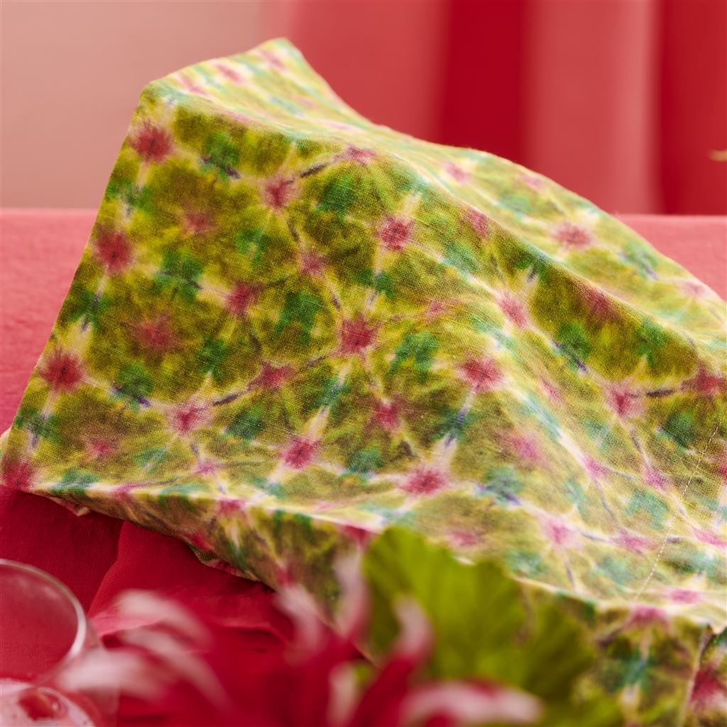 Shibori Lime Table Linen