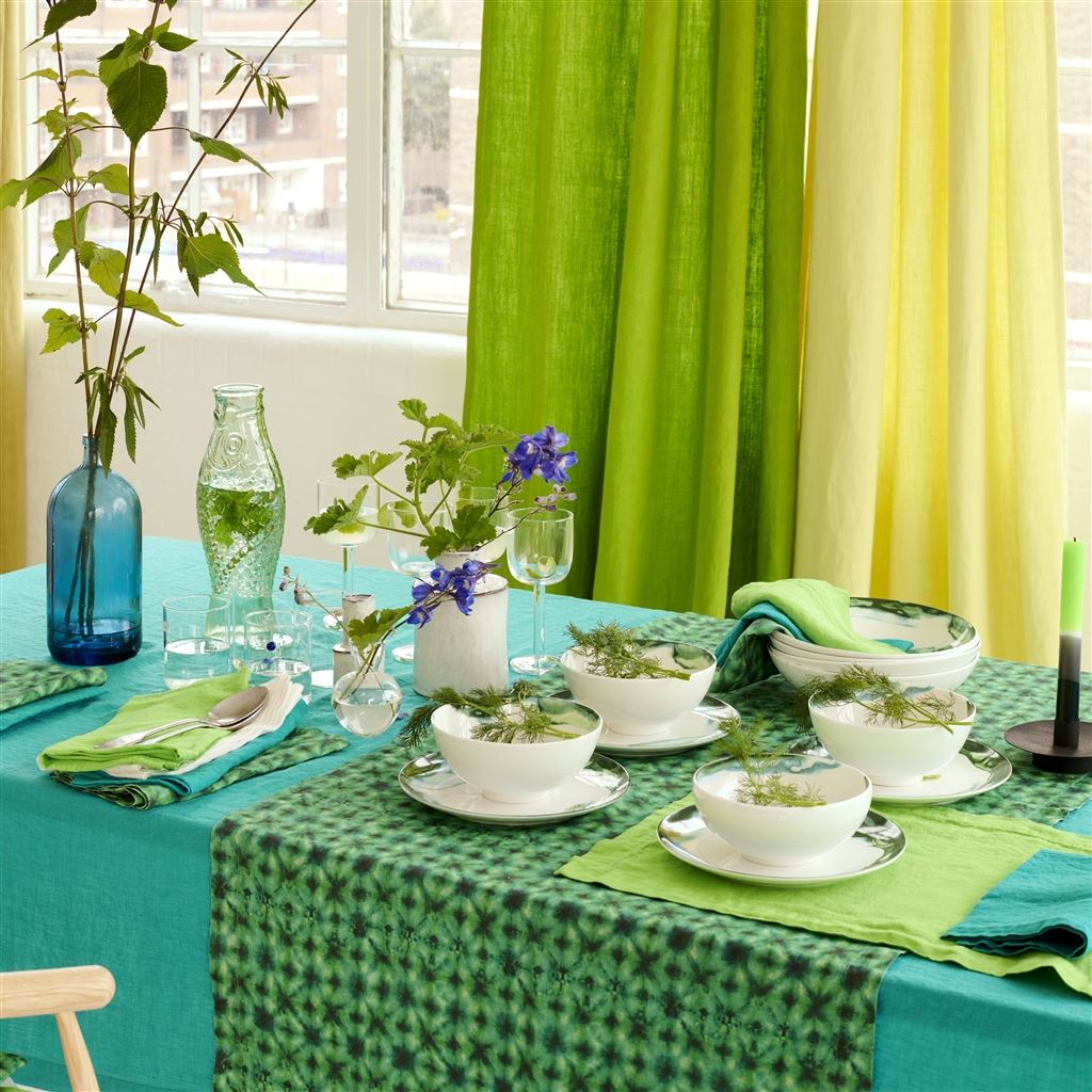 Lario Turquoise Table Linen