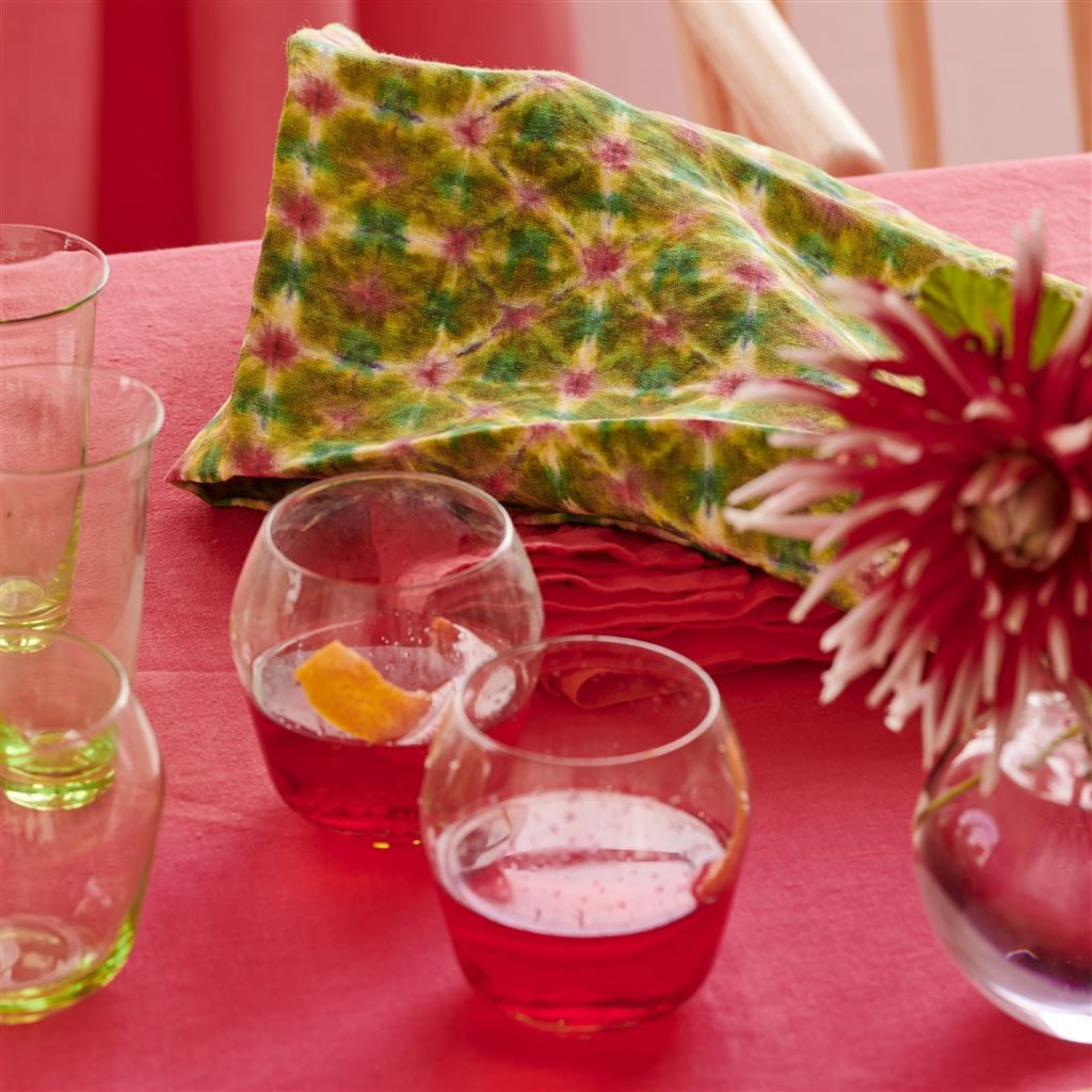 Shibori Lime Table Linen