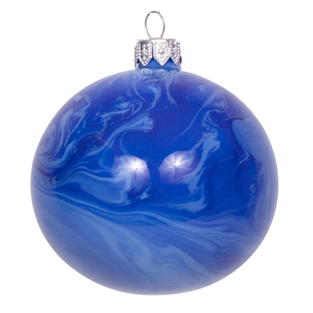 Lapis Marbled Christmas Decorations Set Of 3 