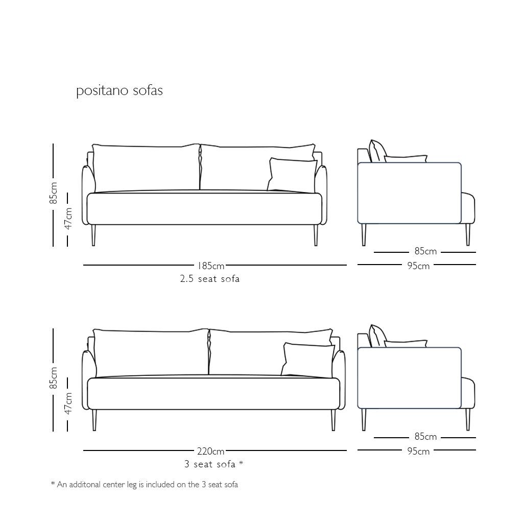 Positano 3 seater Sofa