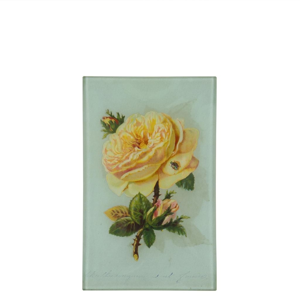 John Derian Yellow Rose Rectangular Tray