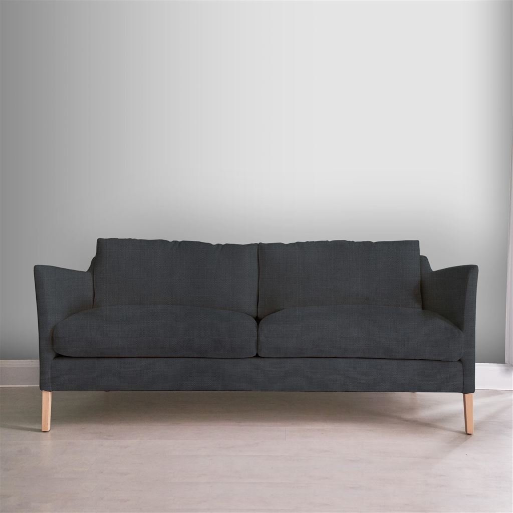 Milan 2.5 Seat Sofa - Brera Lino - Dusk - Beech Leg