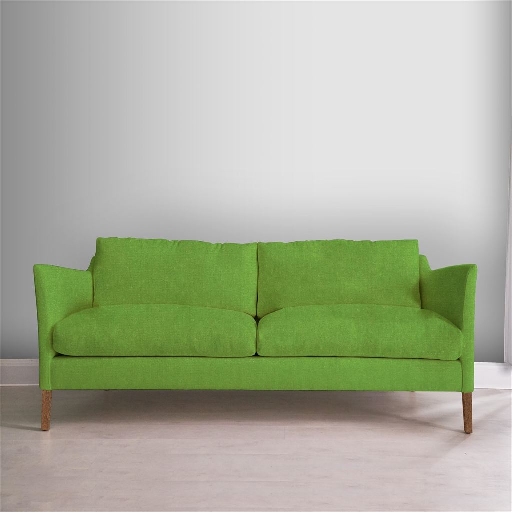 Milan 2.5 Seat Sofa - Cassia - Grass - Walnut Leg