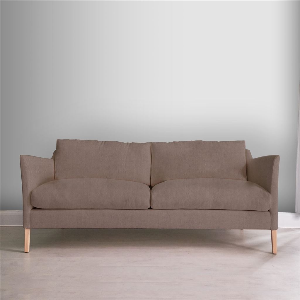 Milan 2.5 Seat Sofa - Brera Lino - Cameo - Beech Leg