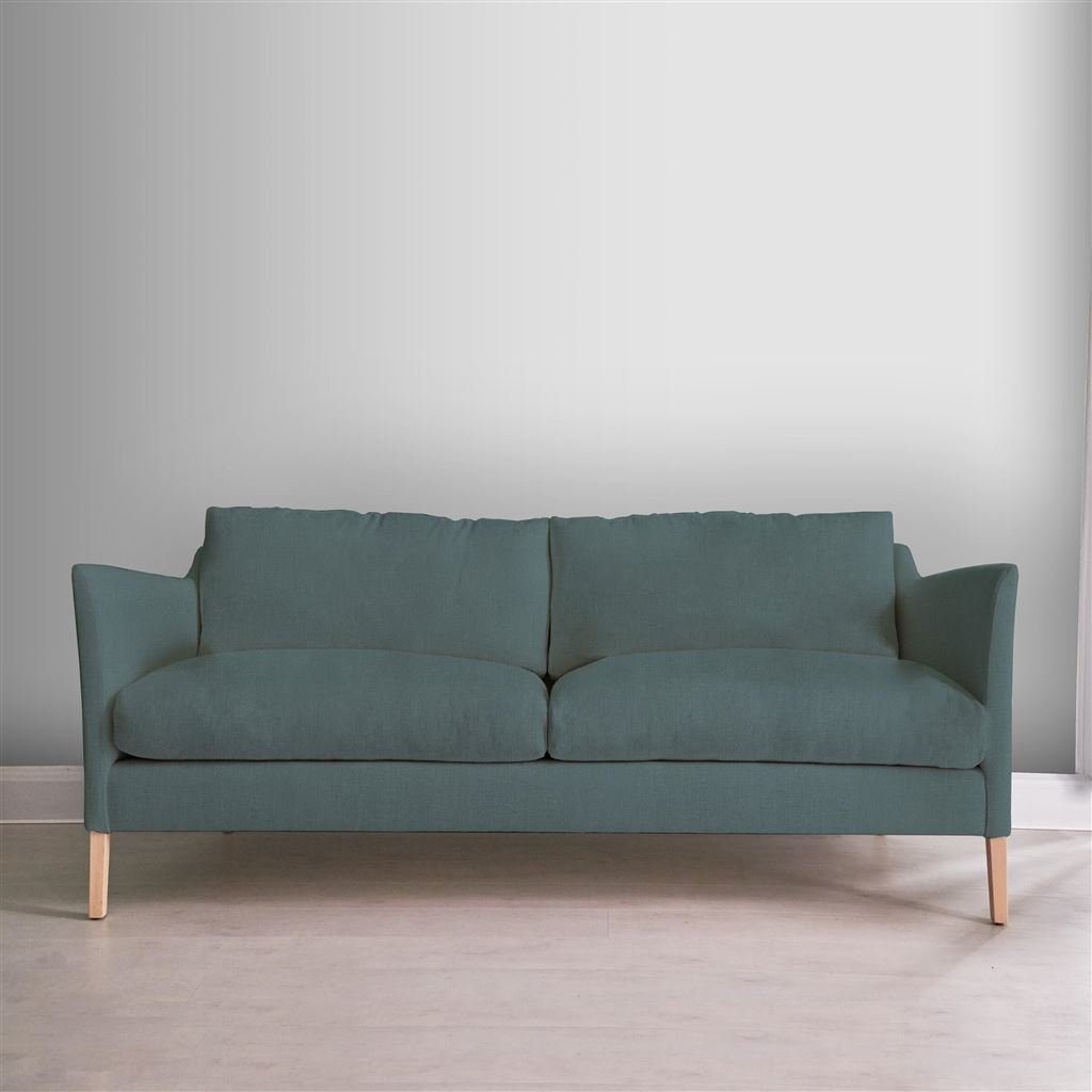 Milan 2.5 Seat Sofa - Brera Lino - Cadet - Beech Leg