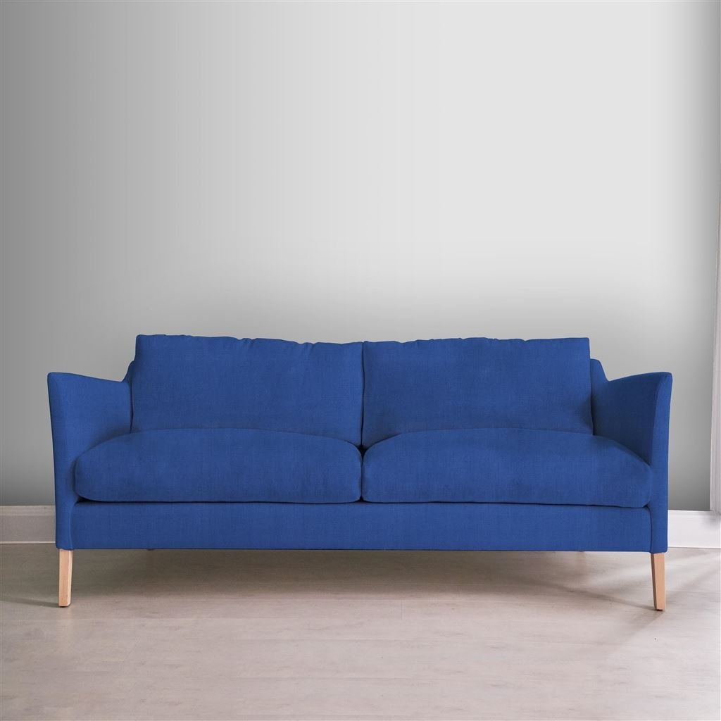 Milan 2.5 Seat Sofa - Brera Lino - Lagoon - Beech Leg