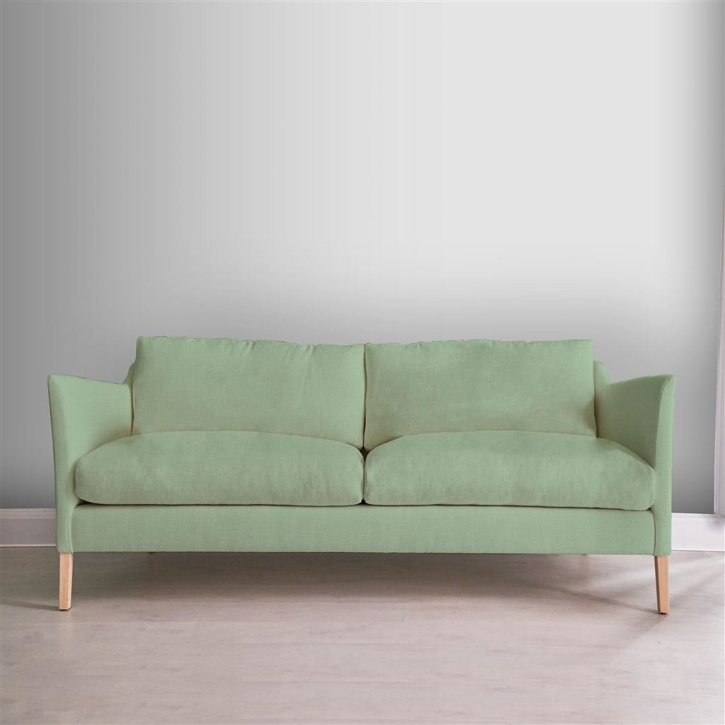 Milan 2.5 Seat Sofa - Brera Lino - Pale Jade - Beech Leg