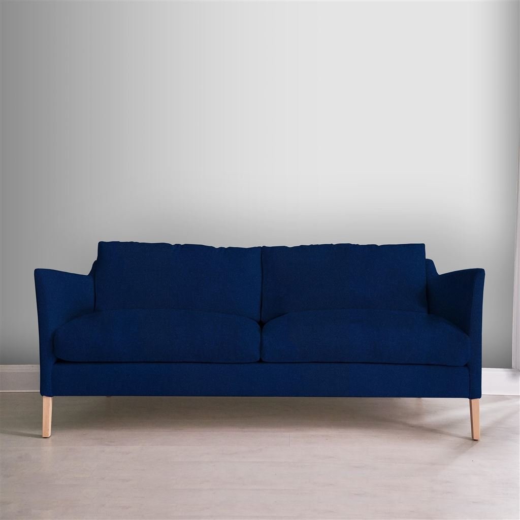 Milan 2.5 Seat Sofa - Cassia - Indigo - Beech Leg