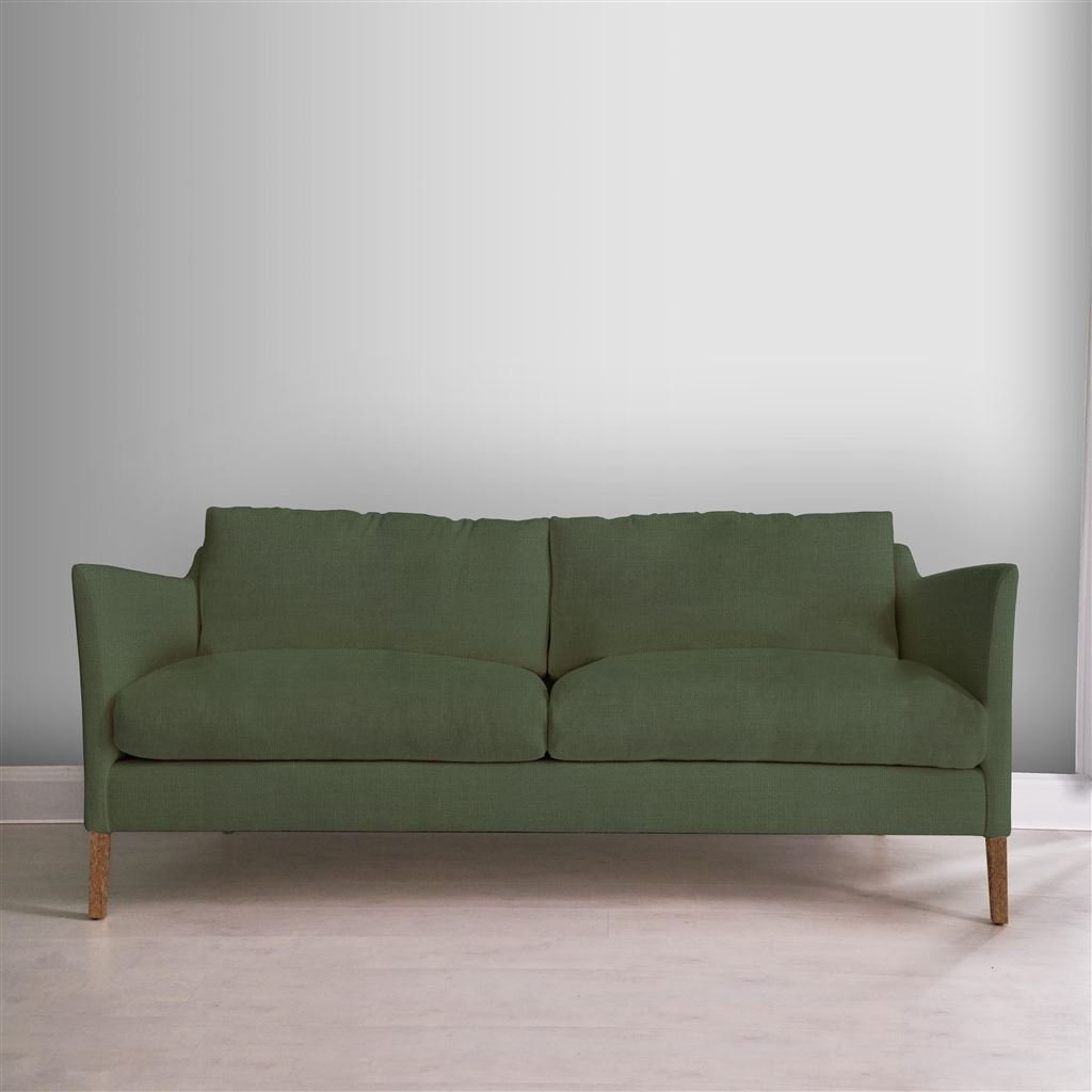 Milan 2.5 Seat Sofa - Brera Lino - Quercus - Walnut Leg