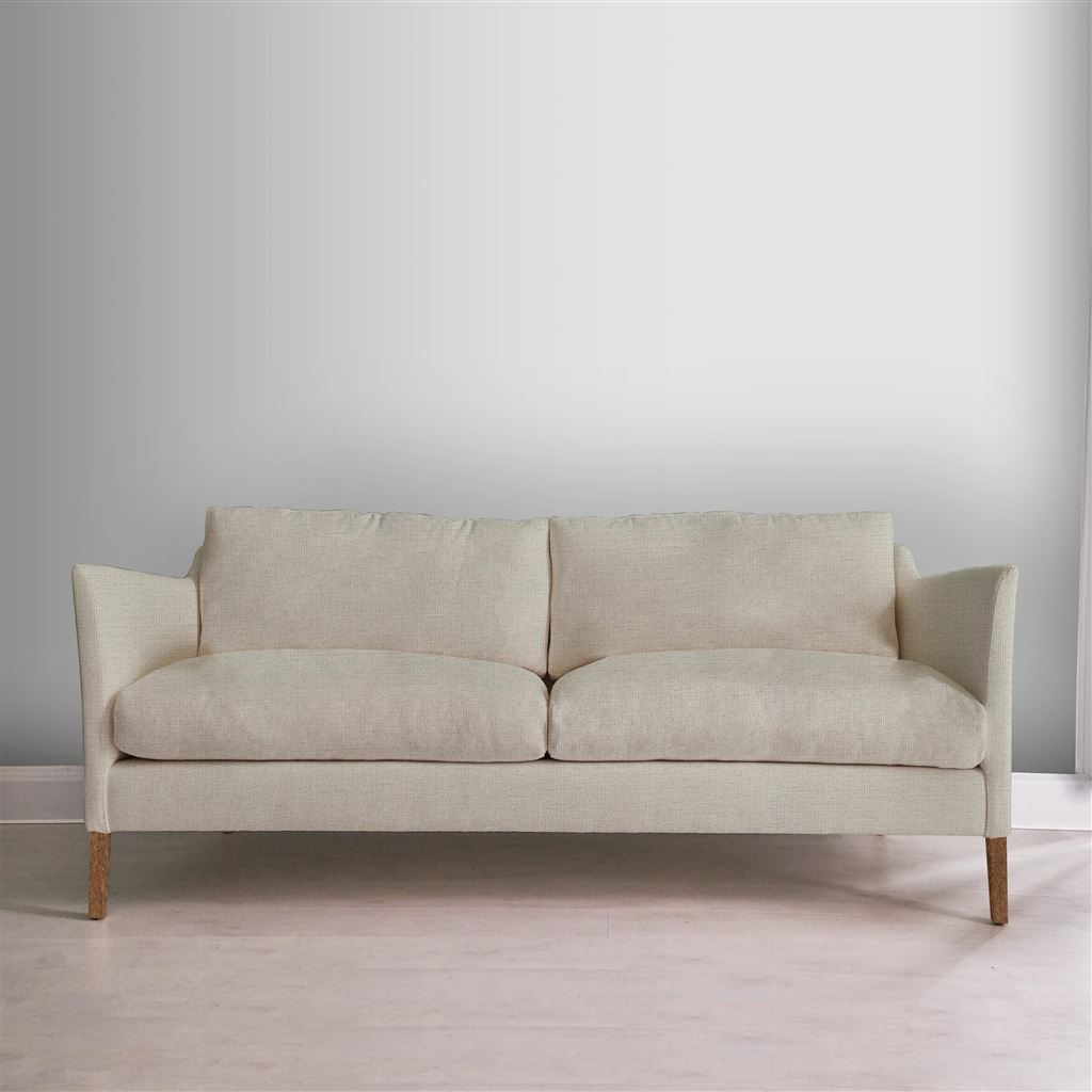 Milan 2.5 Seat Sofa - Tarazona - Chalk - Walnut Leg