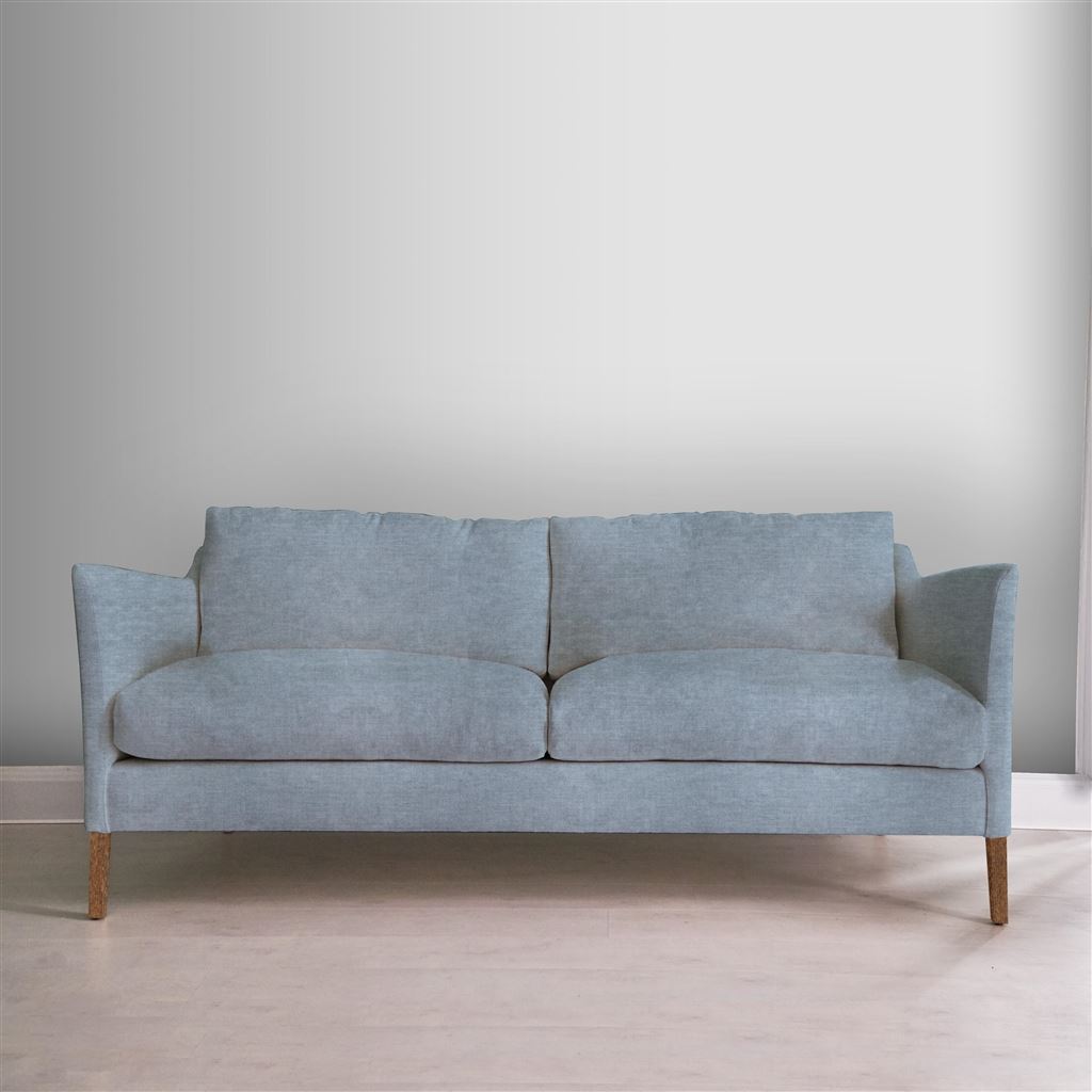 Milan 2.5 Seat Sofa - Tarazona - Mist - Walnut Leg