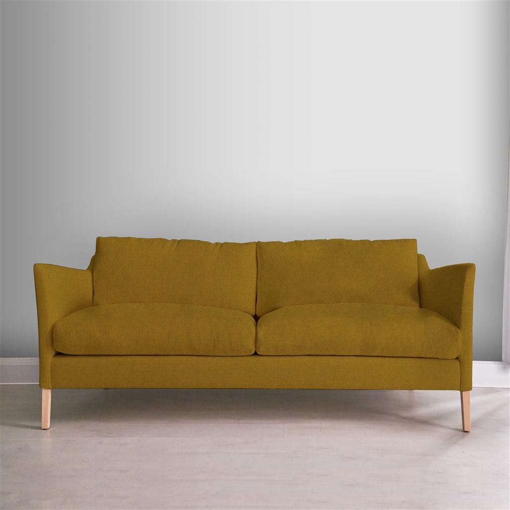 Milan 2.5 Seat Sofa - Tarazona - Ochre - Beech Leg