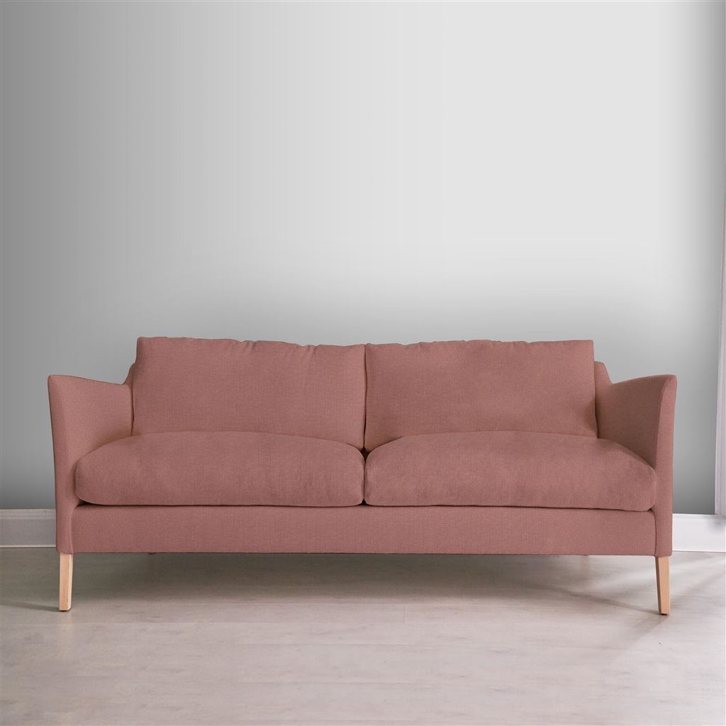 Milan 2.5 Seat Sofa - Tarazona - Rose - Beech Leg