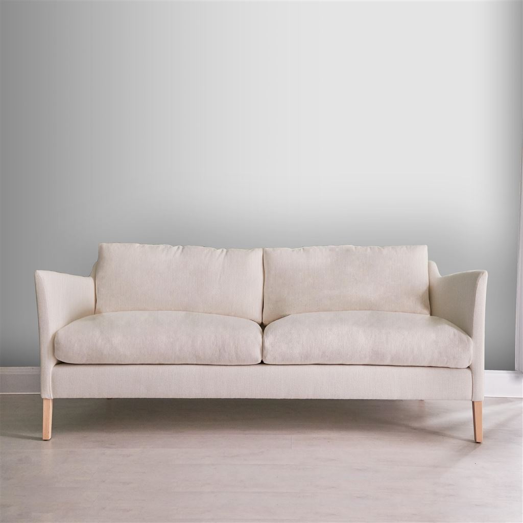 Milan 2.5 Seat Sofa - Tortona - Chalk - Beech Leg