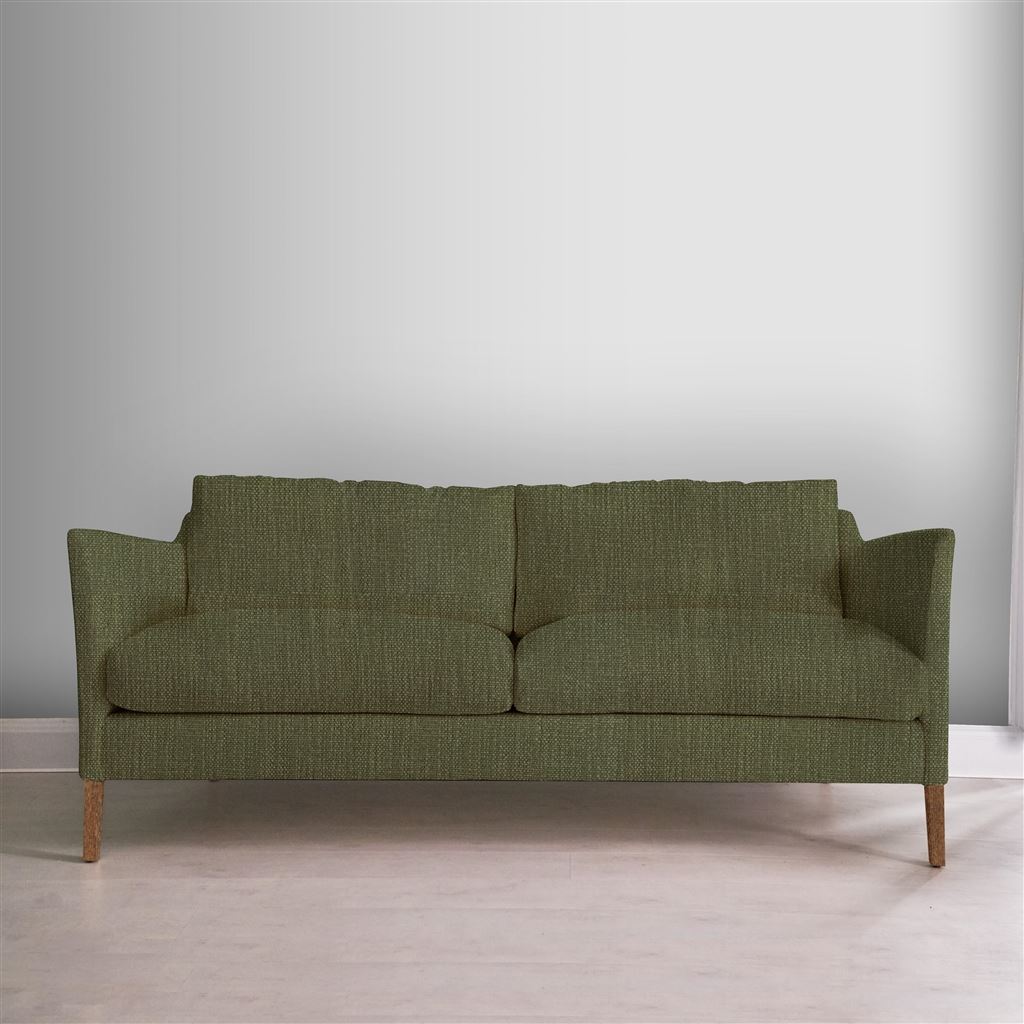 Milan 2.5 Seat Sofa - Tortona - Cedar - Walnut Leg