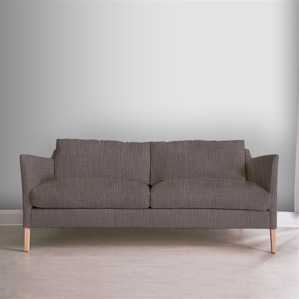 Milan 2.5 Seat Sofa - Tortona - Graphite - Beech Leg