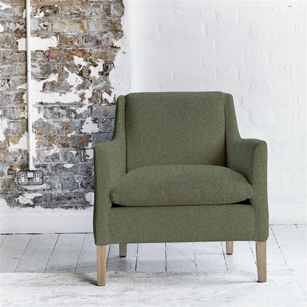 Milan Chair - Aria - Vintage Green - Beech Leg