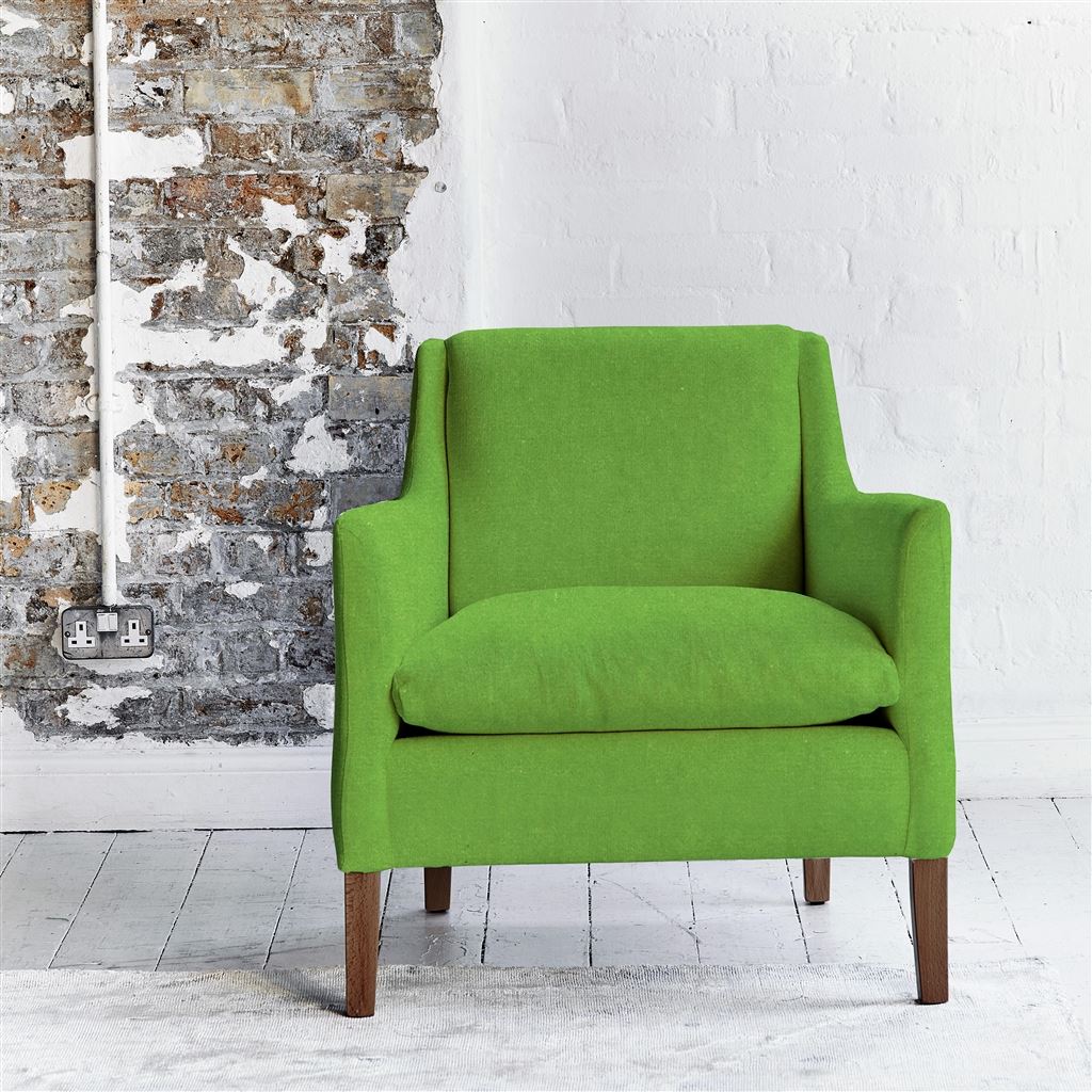 Milan Chair - Cassia - Grass - Walnut Leg