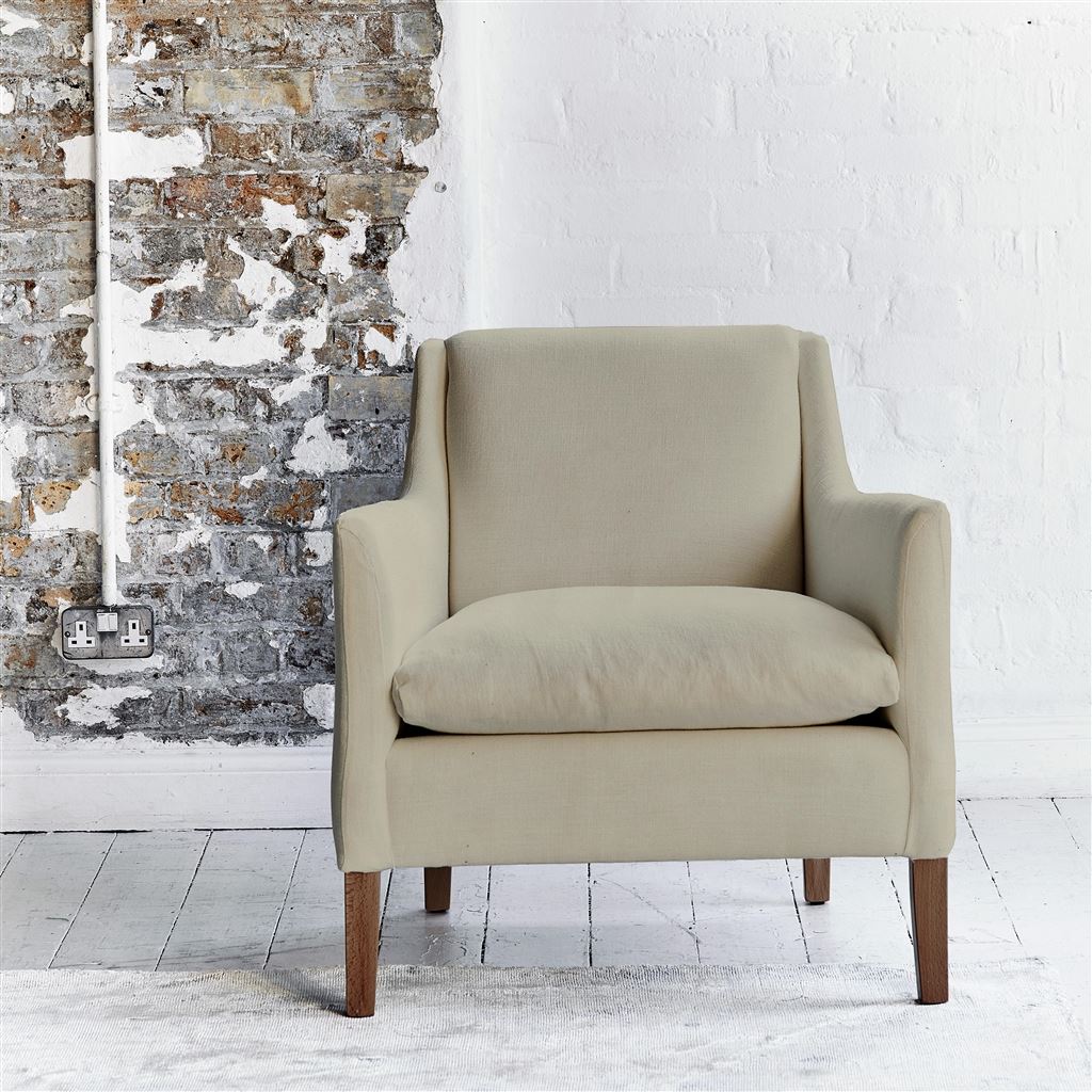 Milan Chair - Cassia - Dove - Walnut Leg