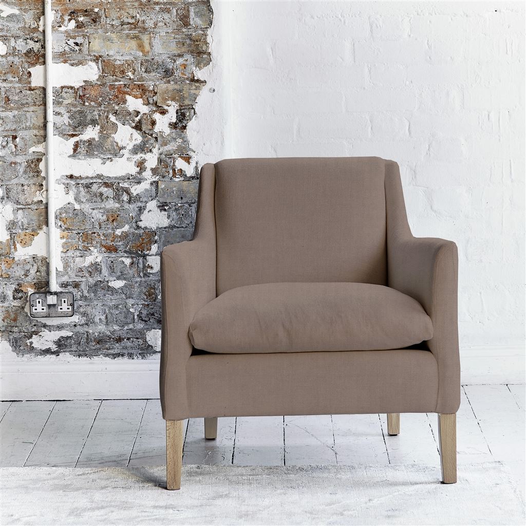 Milan Chair - Brera Lino - Cameo - Beech Leg