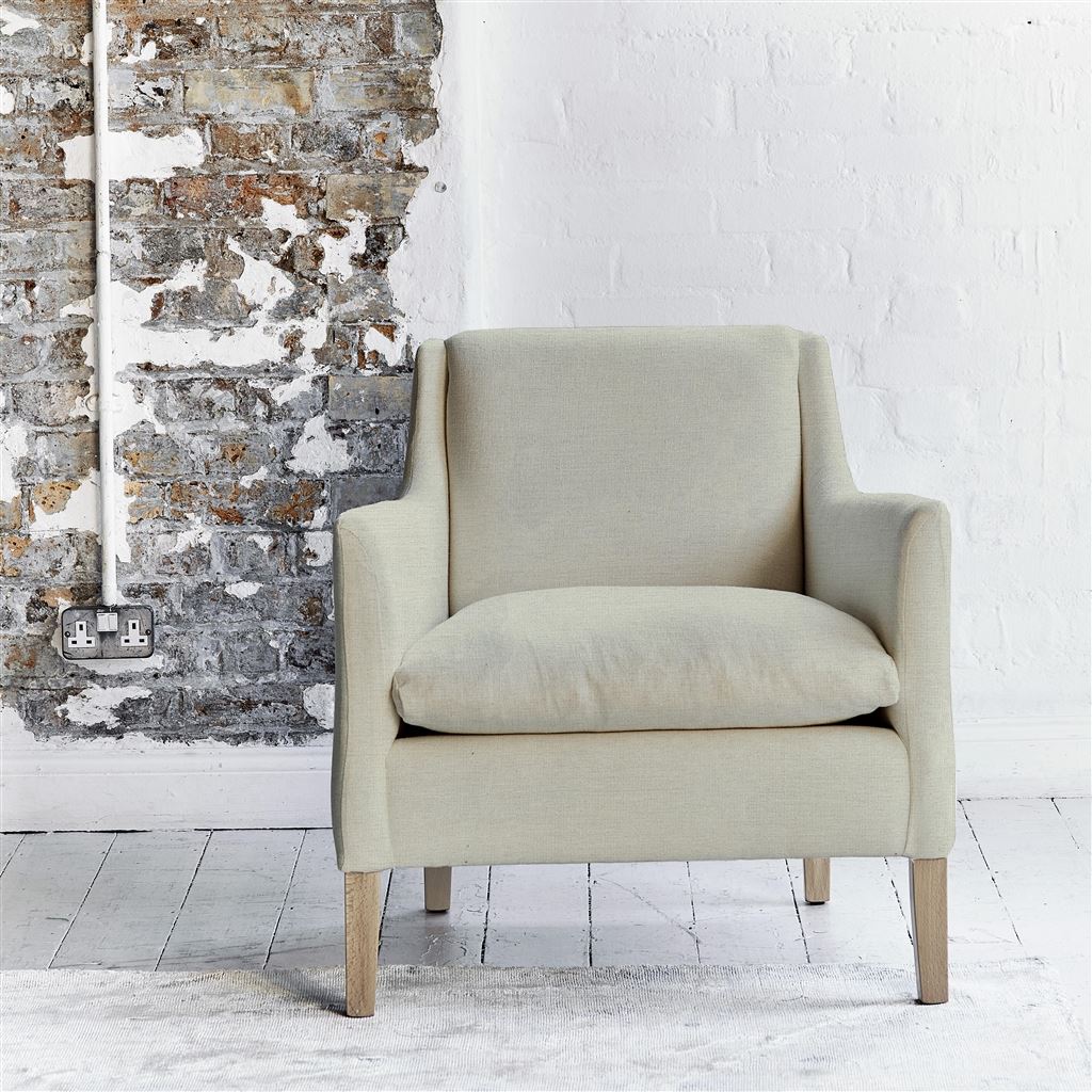 Milan Chair - Tarazona - Chalk - Beech Leg