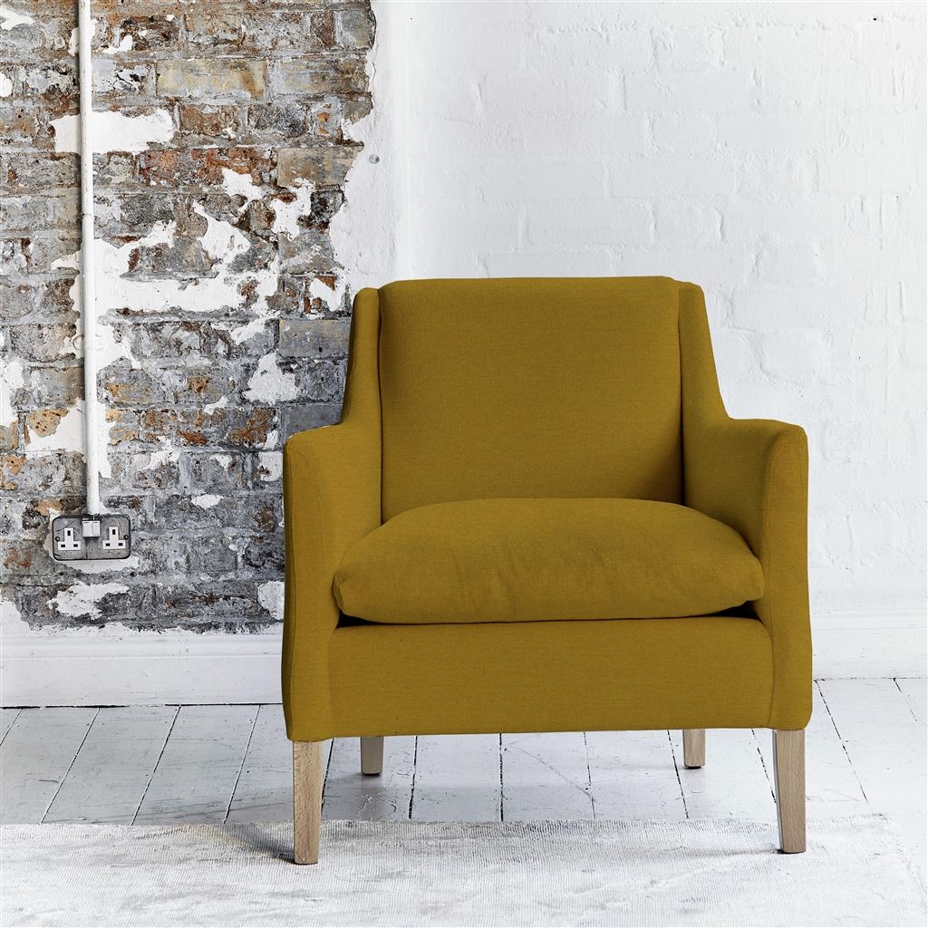 Milan Chair - Tarazona - Ochre - Beech Leg