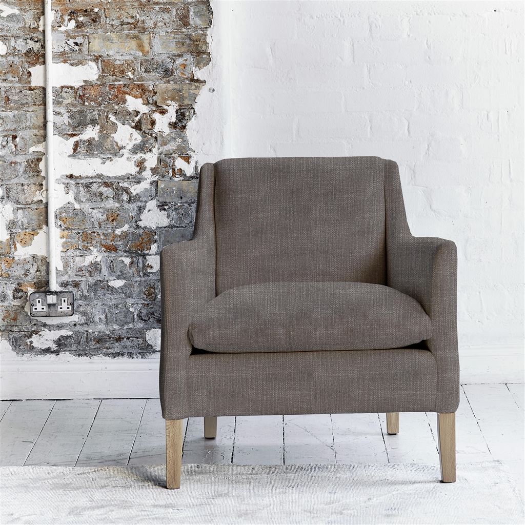 Milan Chair - Tortona - Graphite - Beech Leg