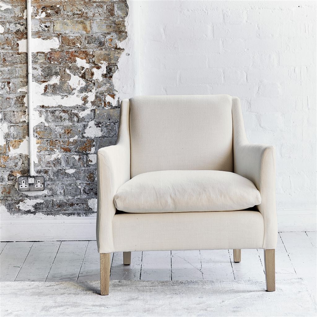 Milan Chair - Tortona - Chalk - Beech Leg