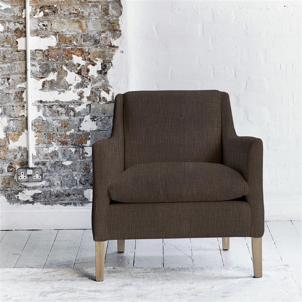 Milan Chair - Tortona - Charcoal - Beech Leg