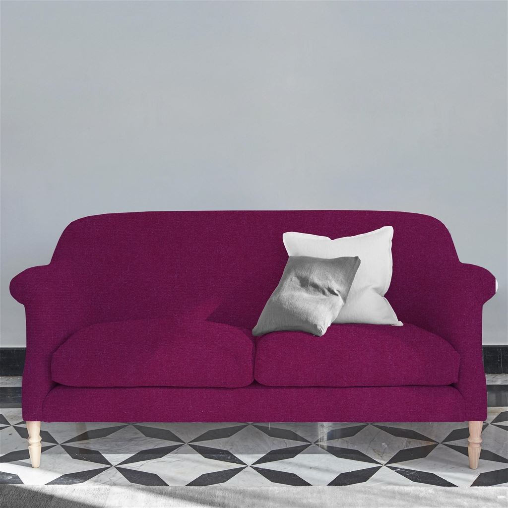 Paris 2.5 Seat Sofa - Cassia - Fuchsia - Beech Leg