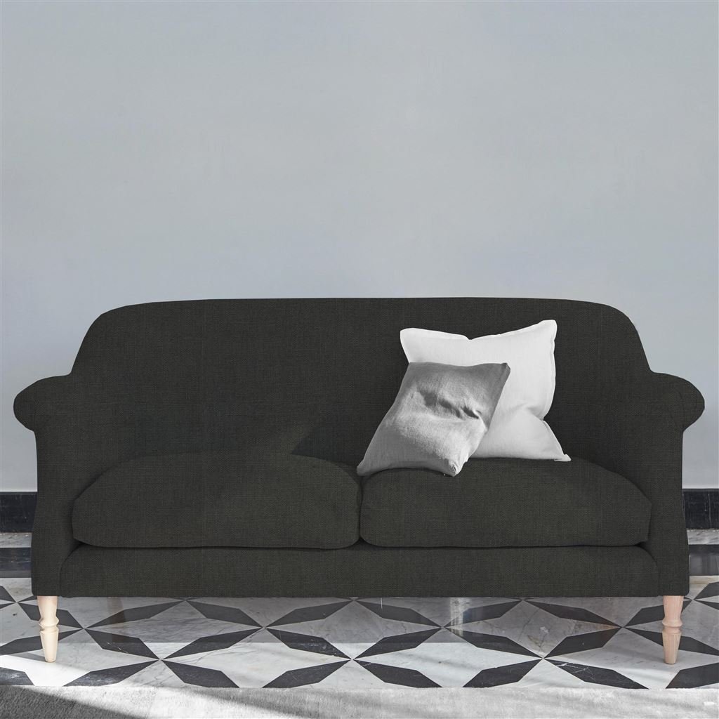 Paris 2.5 Seat Sofa - Brera Lino - Charcoal - Beech Leg