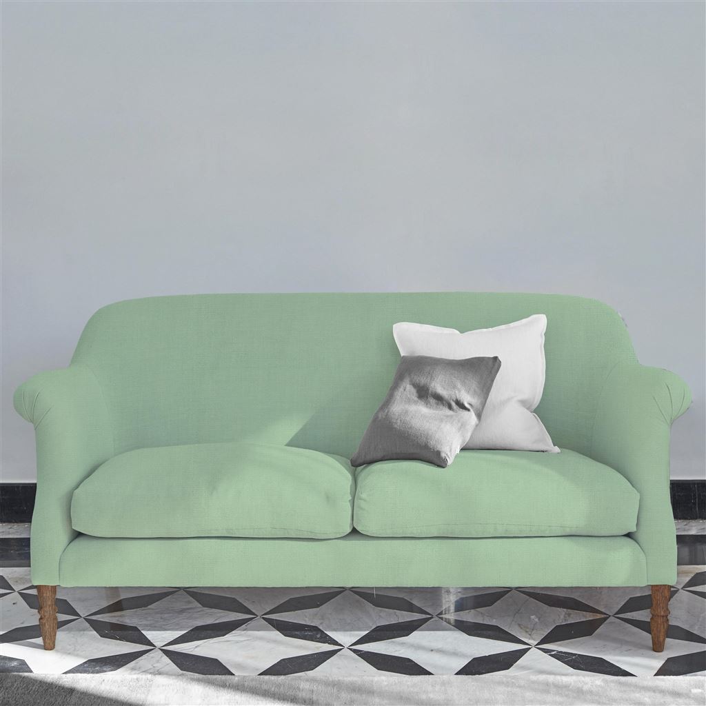 Paris 2.5 Seat Sofa - Brera Lino - Pale Jade - Walnut Leg