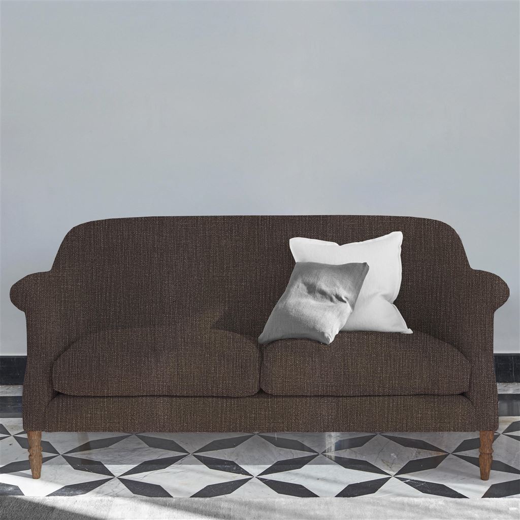 Paris 2.5 Seat Sofa - Tortona - Charcoal - Walnut Leg