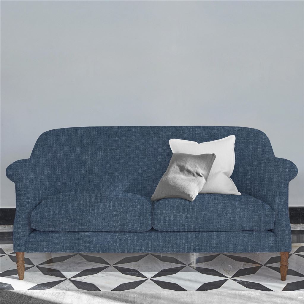 Paris 2.5 Seat Sofa - Tortona - Denim - Walnut Leg