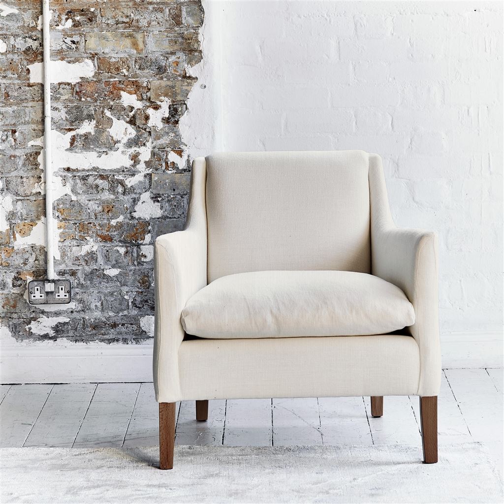 Milan Chair - Tortona - Chalk - Walnut Leg