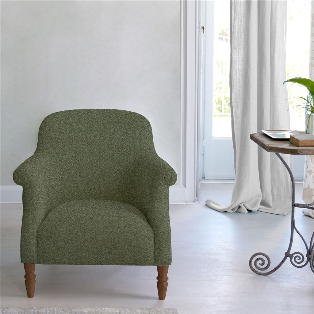 Paris Chair - Aria - Vintage Green - Walnut Leg