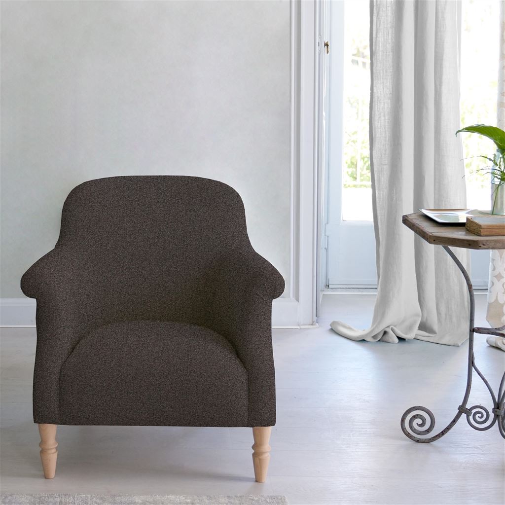 Paris Chair - Aria - Steel - Beech Leg