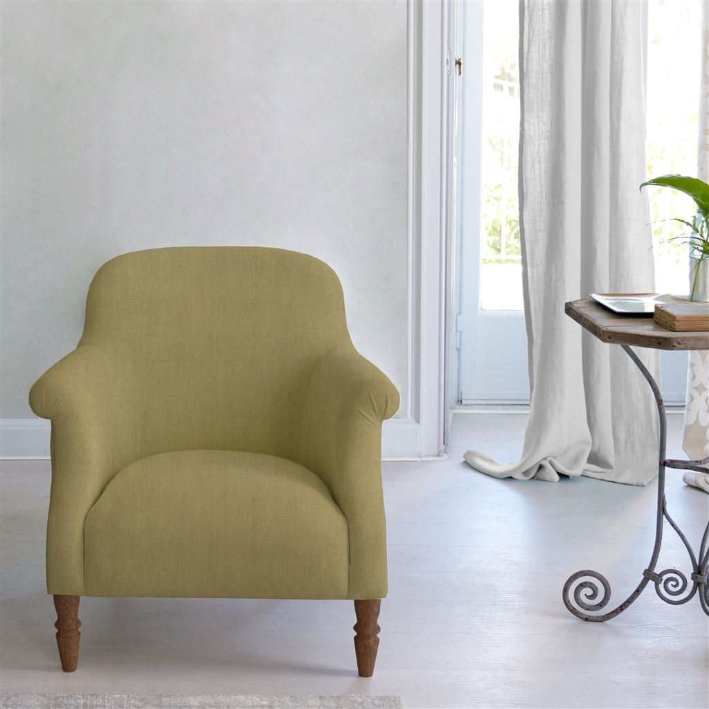 Paris Chair - Brera Lino - Hemp - Walnut Leg