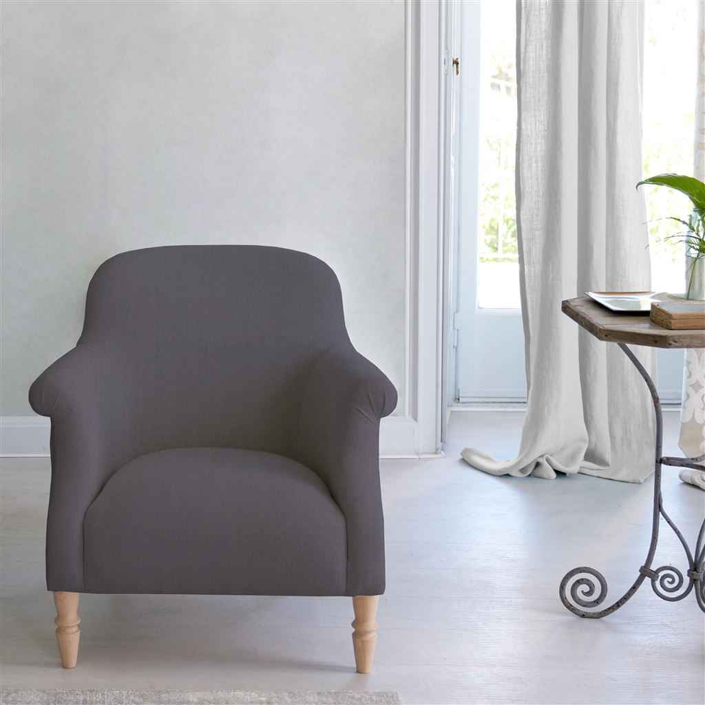 Paris Chair - Brera Lino - Slate - Beech Leg