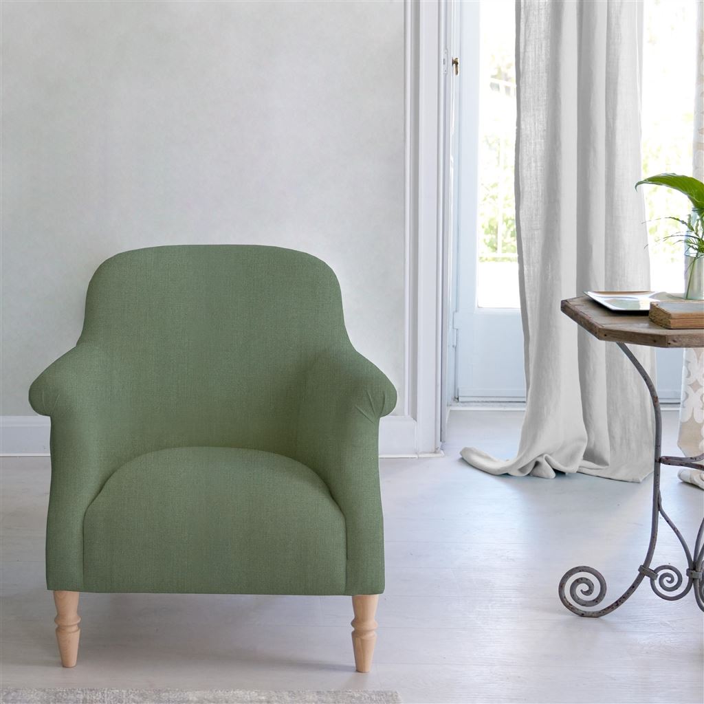 Paris Chair - Brera Lino - Thyme - Beech Leg