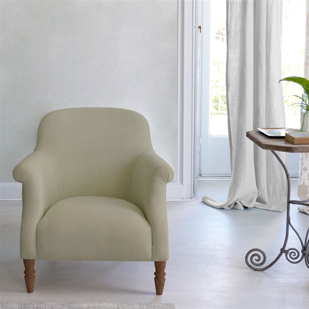 Paris Chair - Cassia - Dove - Walnut Leg