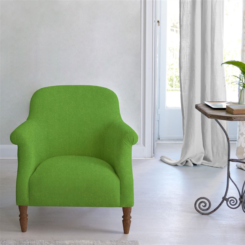 Paris Chair - Cassia - Grass - Walnut Leg