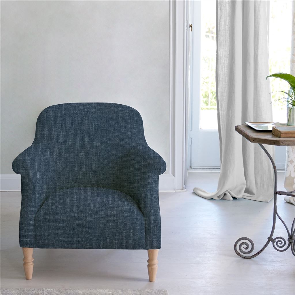 Paris Chair - Tortona - Denim - Beech Leg