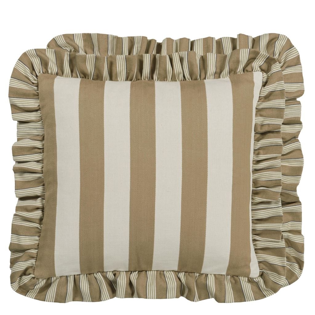 berkeley stripe natural cushion