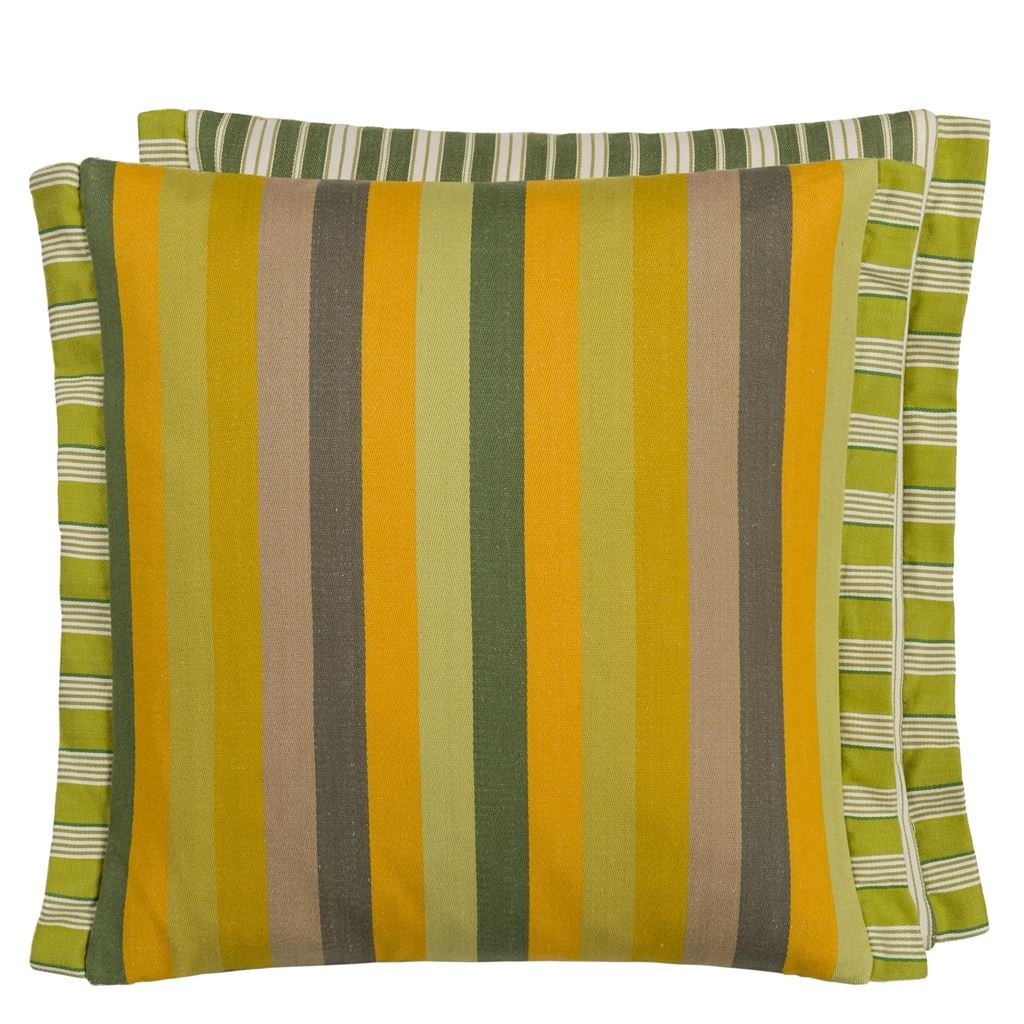 cork street stripe natural cushion