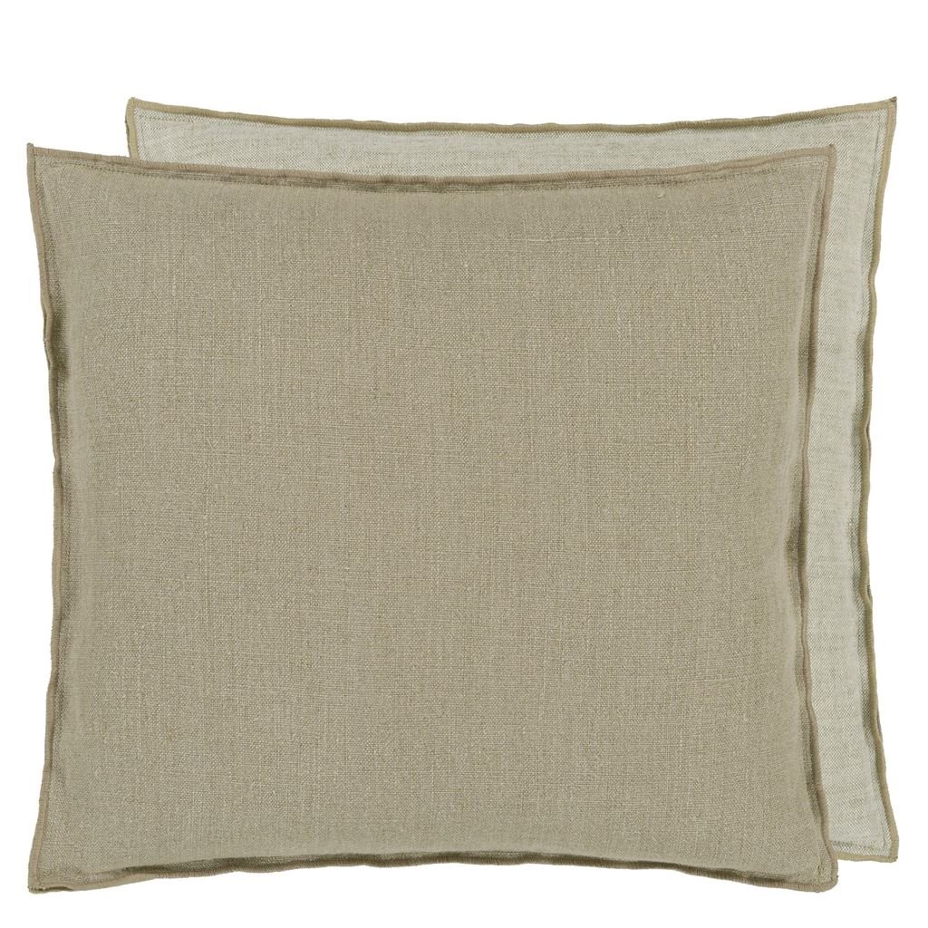 brera lino seagrass & natural cushion