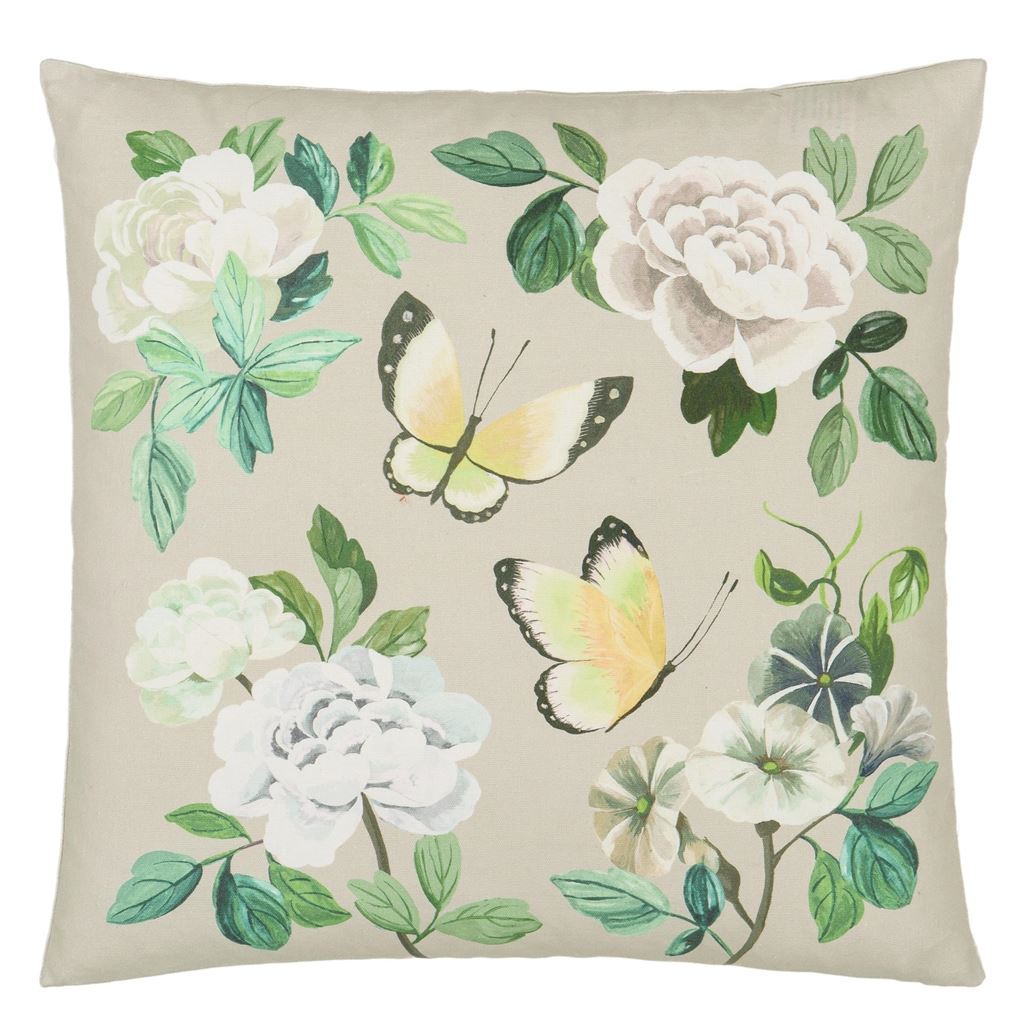 Mira Flores Cameo Cushion - Reverse