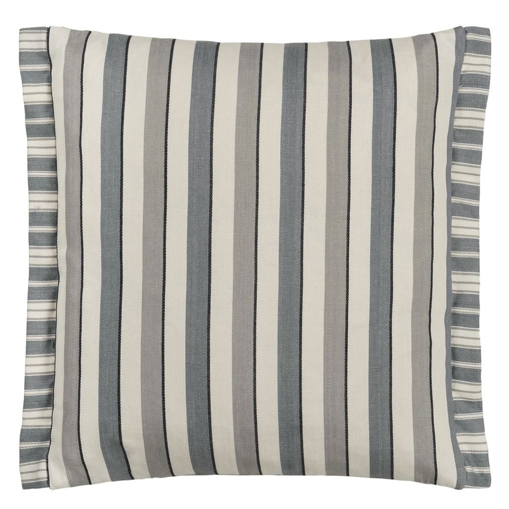 Burlington Stripe Charcoal Cushion