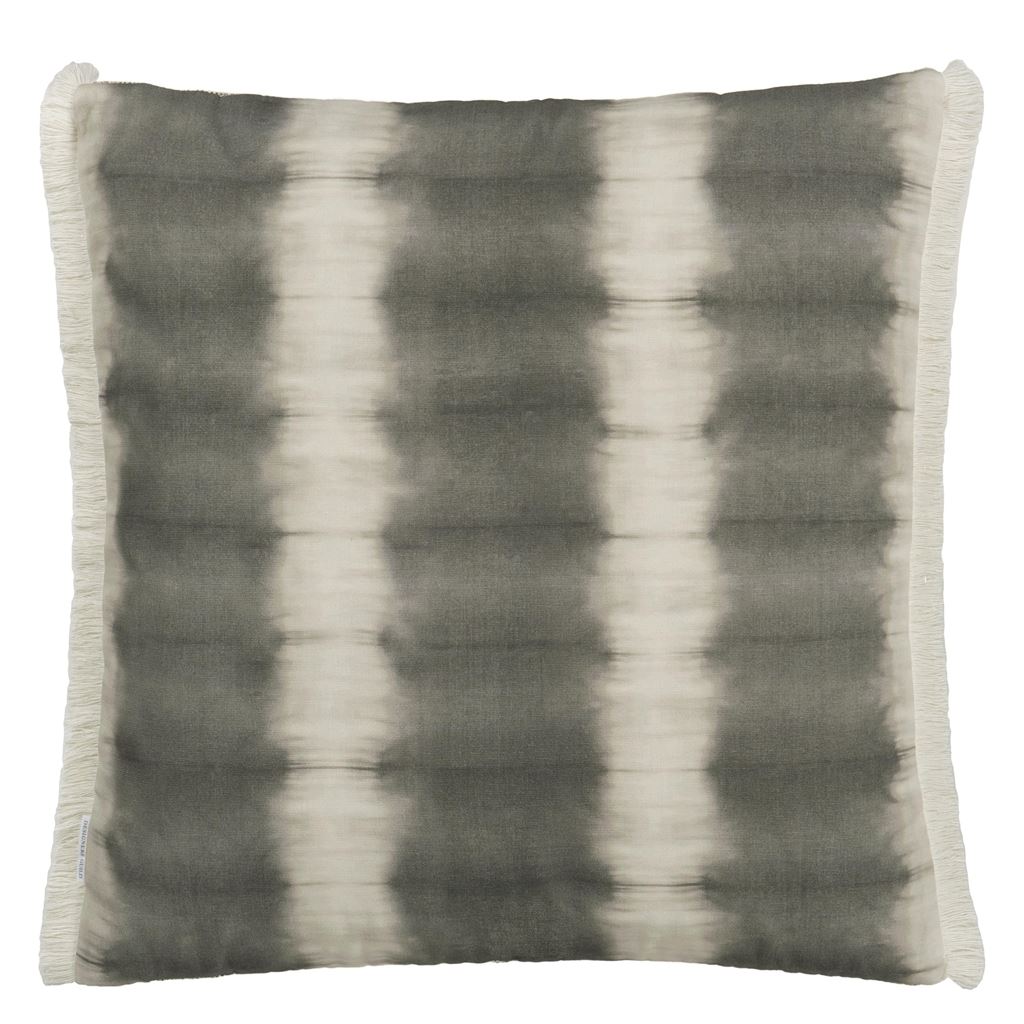 Grayton Graphite Outdoor Cushion - Reverse